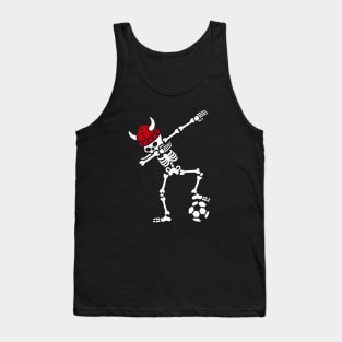 Denmark dab dabbing skeleton soccer football Tank Top